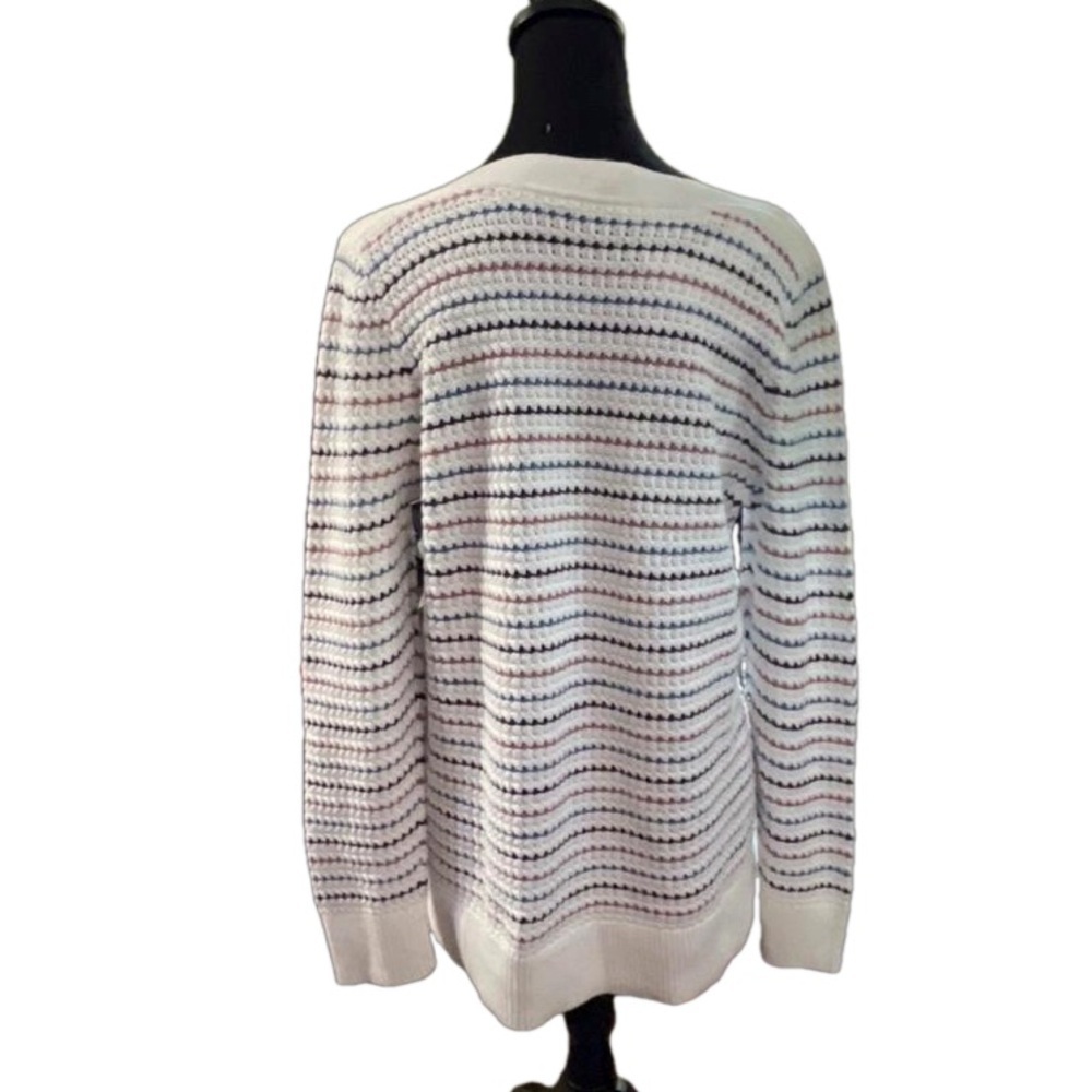 Market & Spruce Women's Tawnee Fancy Textured Stitch Sweater, Size XL Petite - Picture 3 of 11